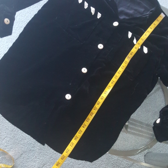 Angel Pie. Velvet top. Ribbon & button. Lg. - Picture 5 of 9